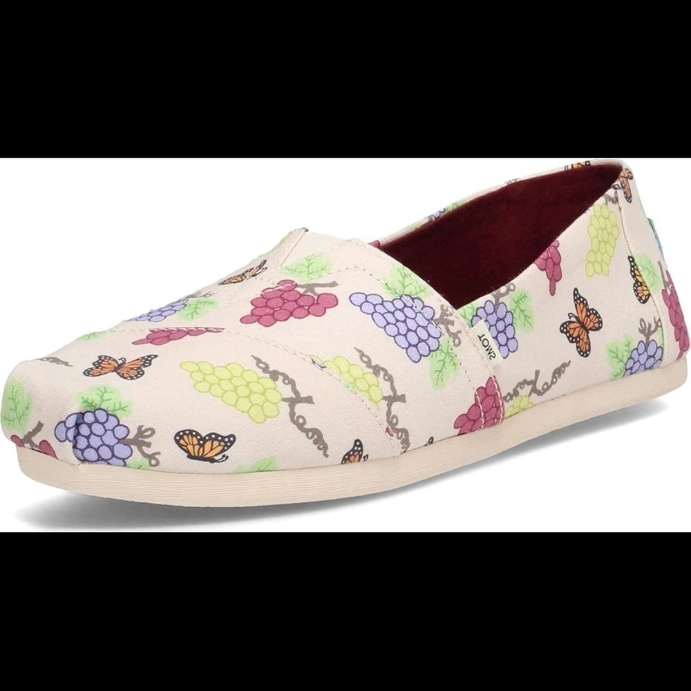 TOMS Women's Alpargata Loafer Flat butterfly
